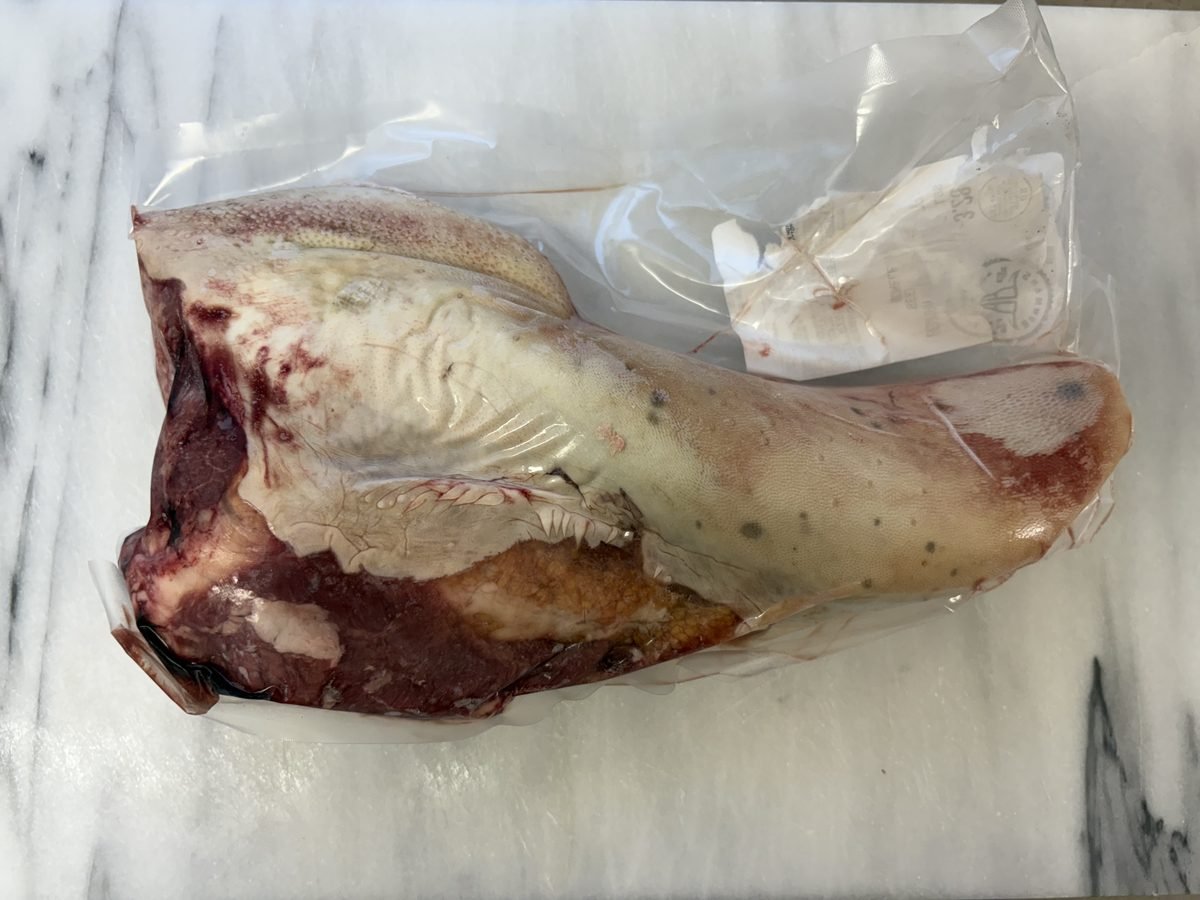Beef Tongue, vacuum-sealed pack.