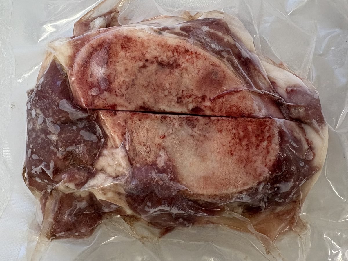 Soup Bones, vacuum-sealed pack.
